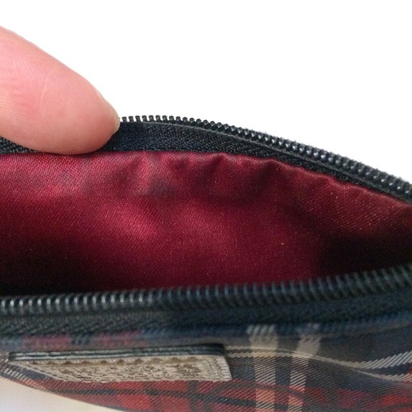 Coach Poppy Tartan Plaid Small Wristlet - Picture 12 of 15